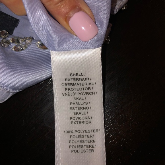 Gorgeous Ice Blue High Neck Sleeveless Cocktail Dress Size 10 - Picture 10 of 12